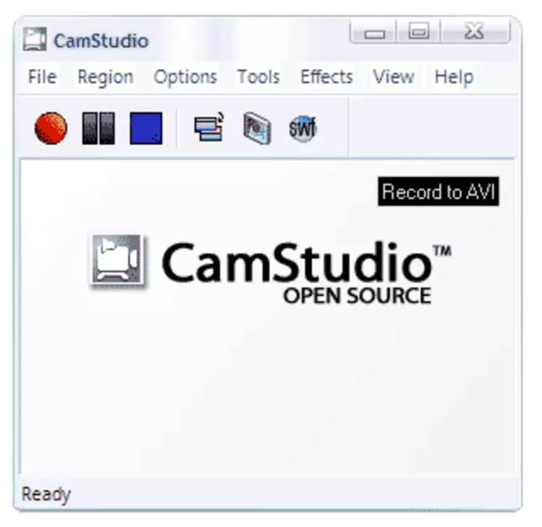 CamStudio é um software simples para captura de tela