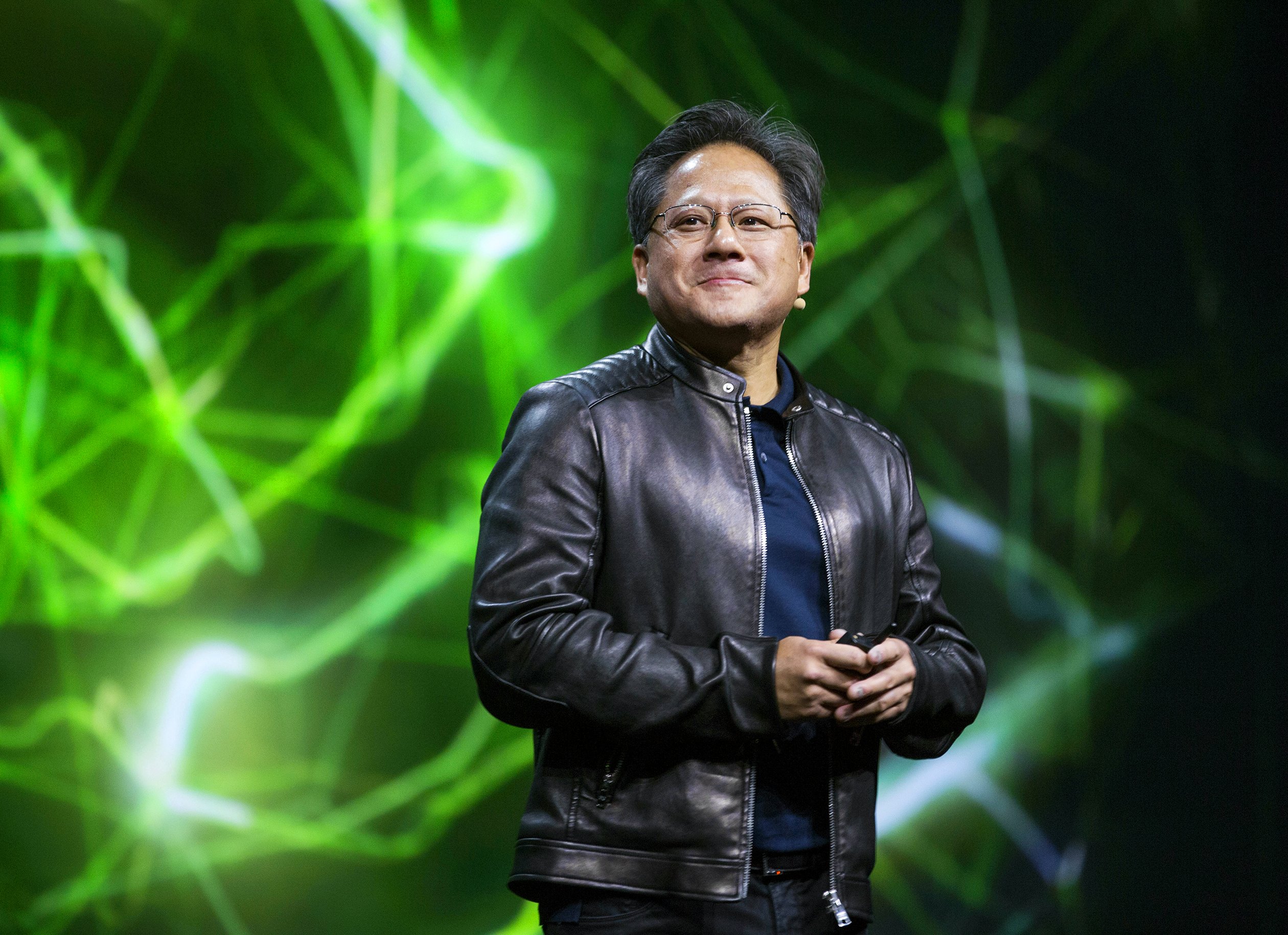Jensen Huang, CEO da NVIDIA, que fez sua estreia na publicação.