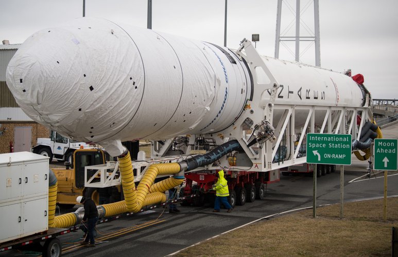 O foguete Antares (Fonte: NASA/Reprodução)