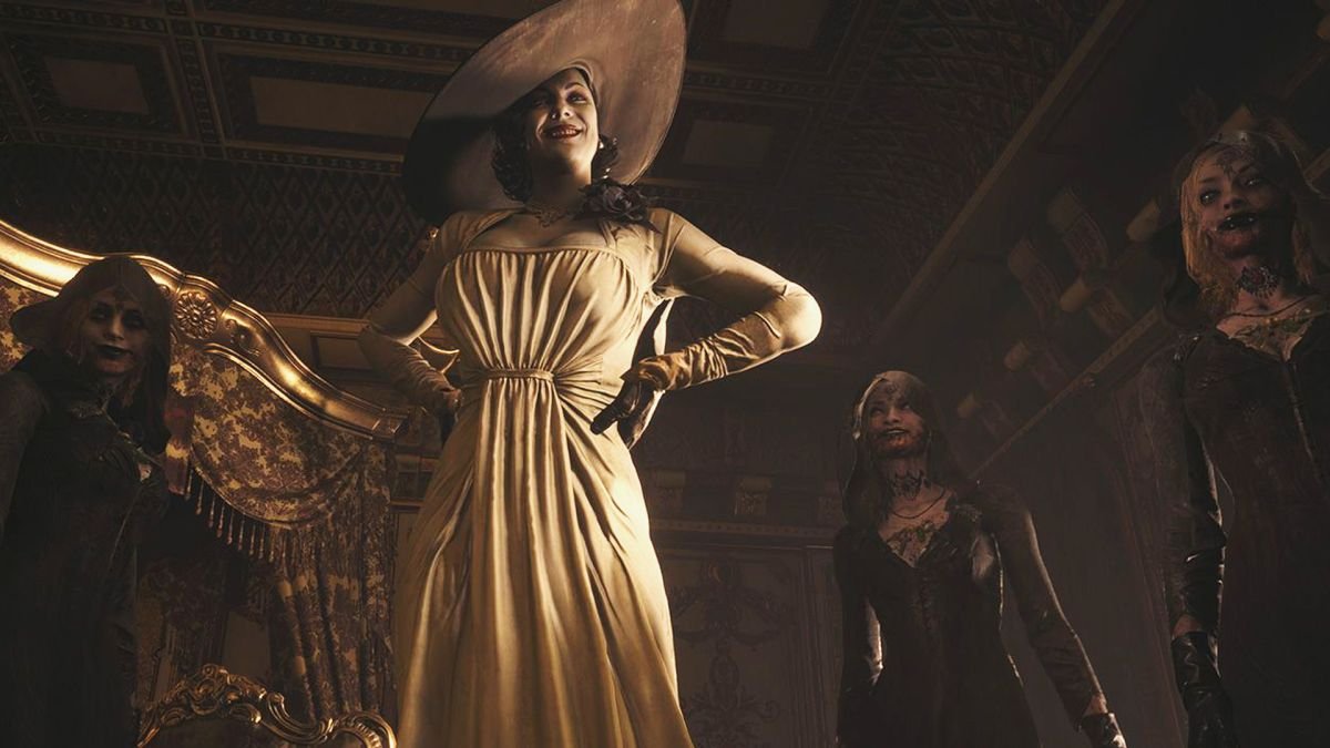A gigantesca Lady Dimitrescu promete ser seu maior pesadelo em Resident Evil Village