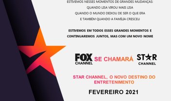 Canais FOX vão mudar de nome para STAR no dia 22 de fevereiro