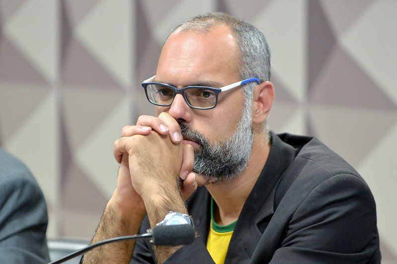 O criador do canal Terça Livre, Allan dos Santos.