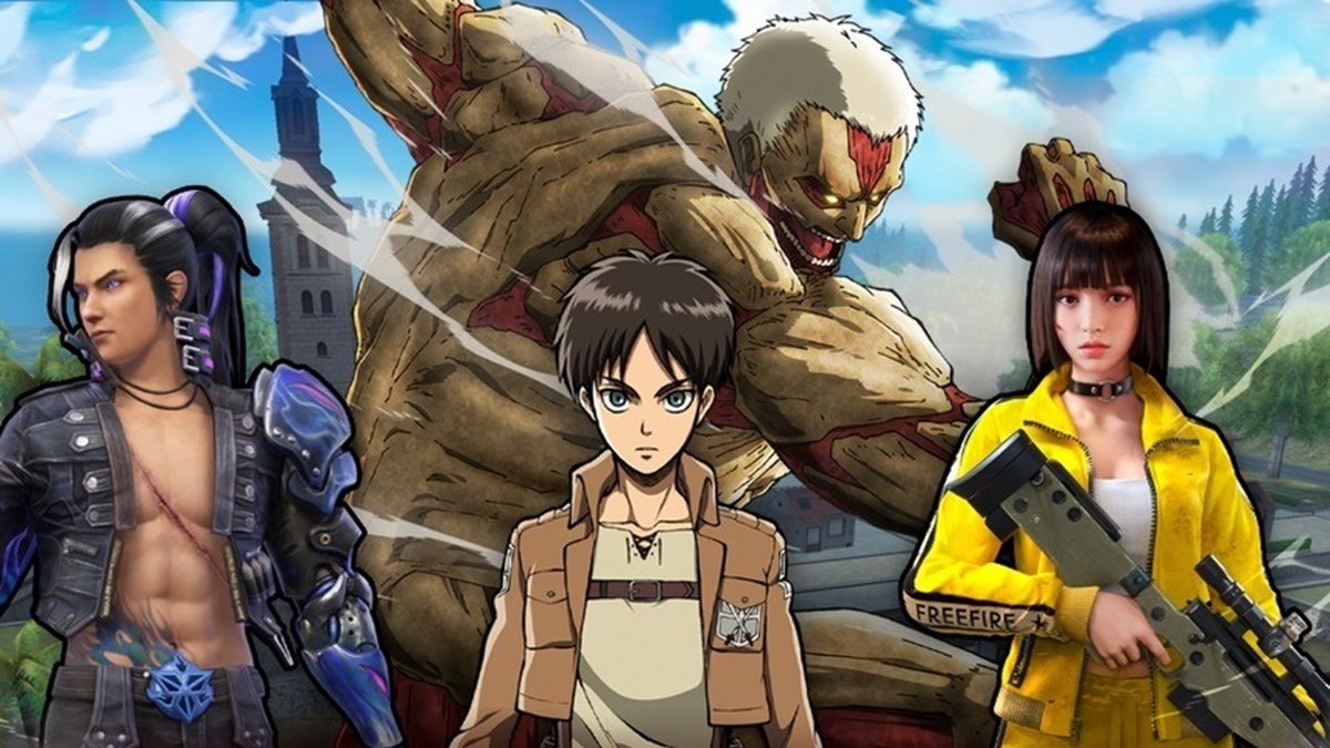 FREE FIRE x ATTACK ON TITAN ( Shingeki no Kyojin ) SKINS TITAN