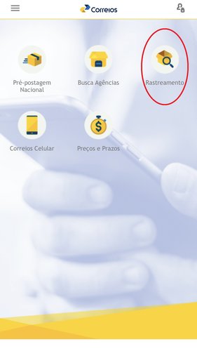 Quando sua encomenda estiver em território nacional, é possível rastreá-la pelo app oficial dos Correios