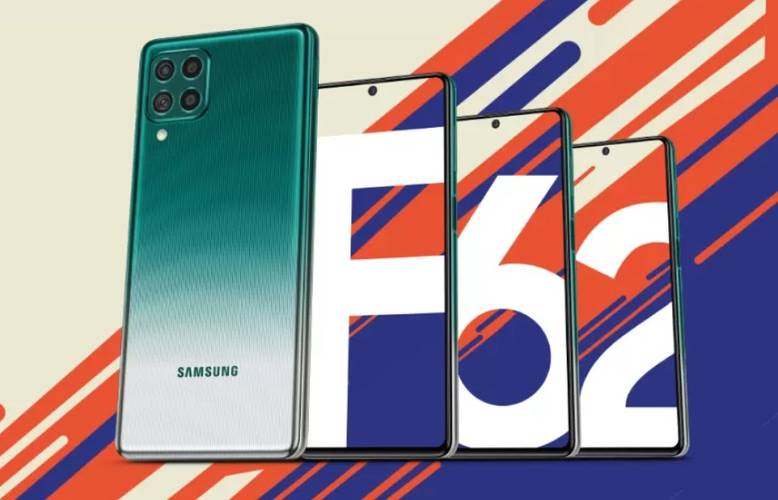 O Galaxy F62.