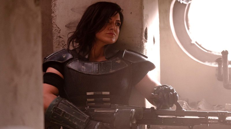 Gina Carano interpretou a rebelde Cara Dune em The Mandalorian.