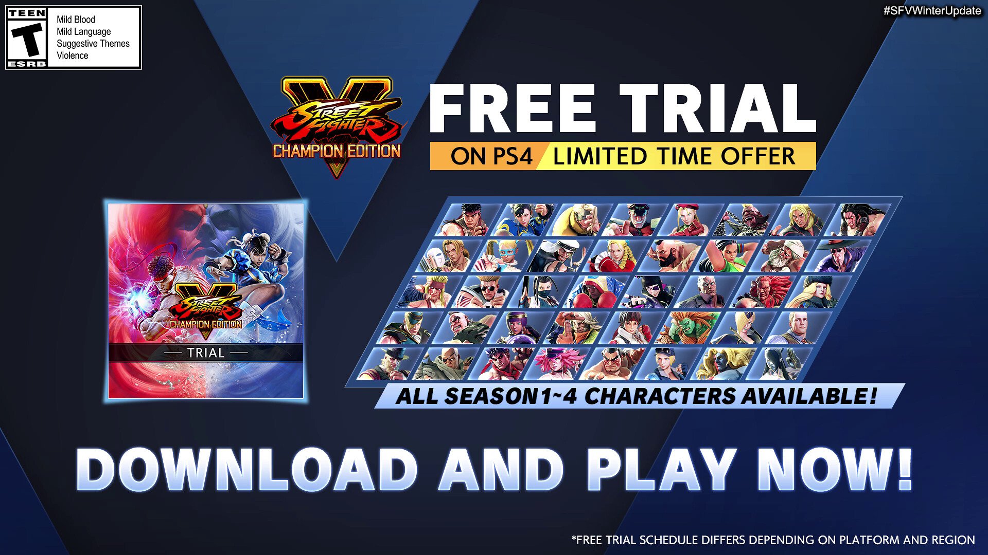 Street Fighter 5 fica grátis com todos os personagens por tempo limitado