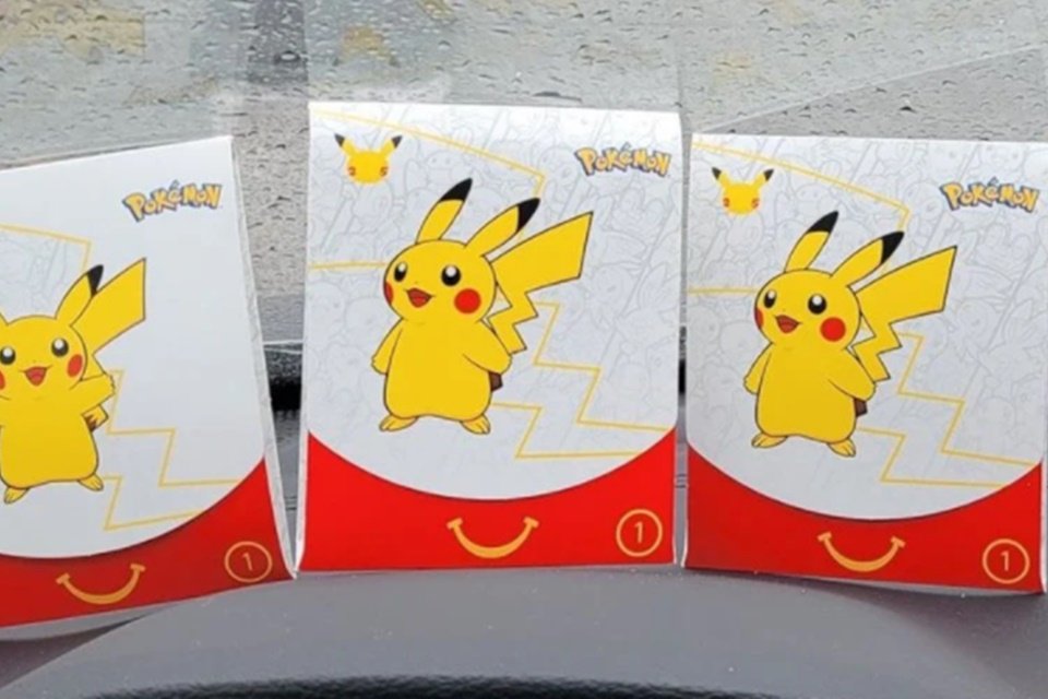 Cartas promocionais de Pokémon do McDonald's geraram 'mercado