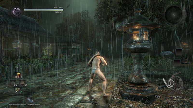 Nioh no PS4 Pro, modo filme