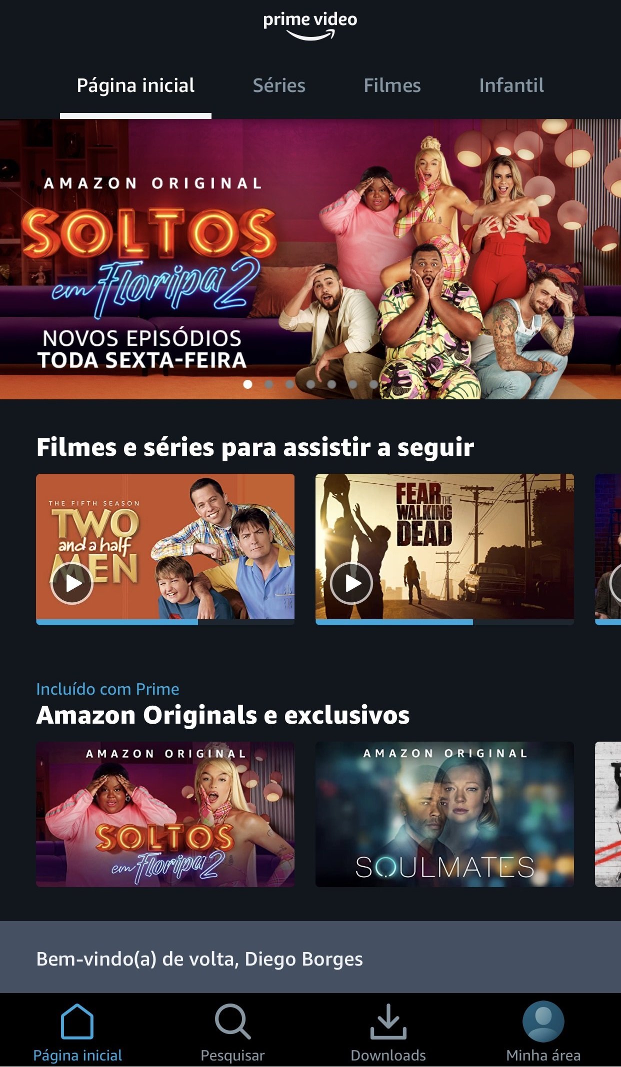 Amazon Prime Video também está disponível para celulares e tablets.