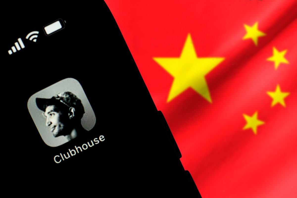 O Clubhouse está banido em território chinês.