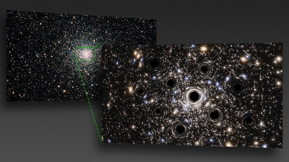 Acredita-se que o aglomerado NGC 6397 tenha, em seu interior, mais de 20 buracos negros.
