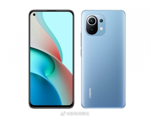 Render do Xiaomi Mi 11 Lite.