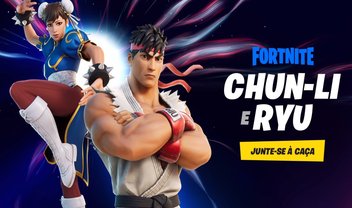 Fortnite: crossover com Street Fighter traz skins de Ryu e Chun-Li