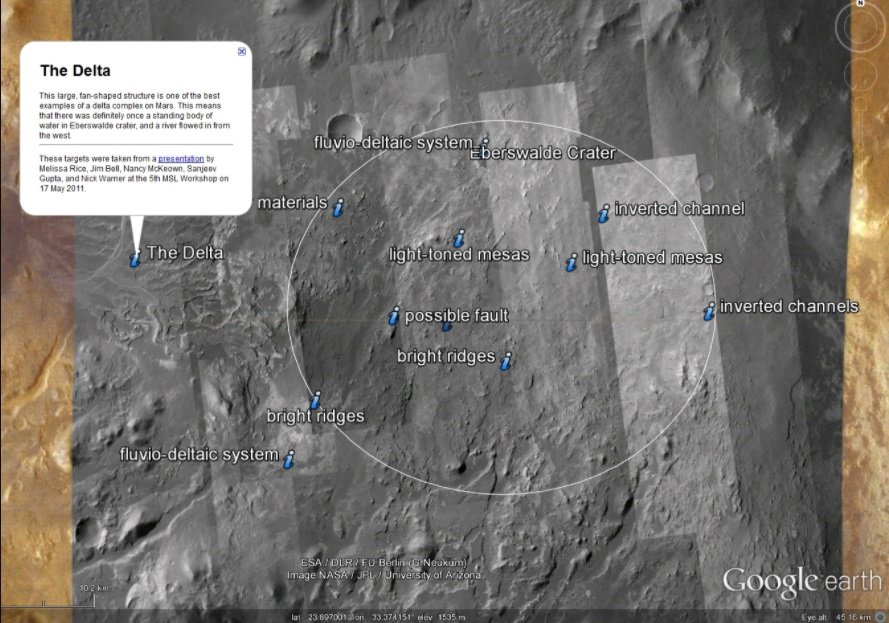 Google Mars em 2012.