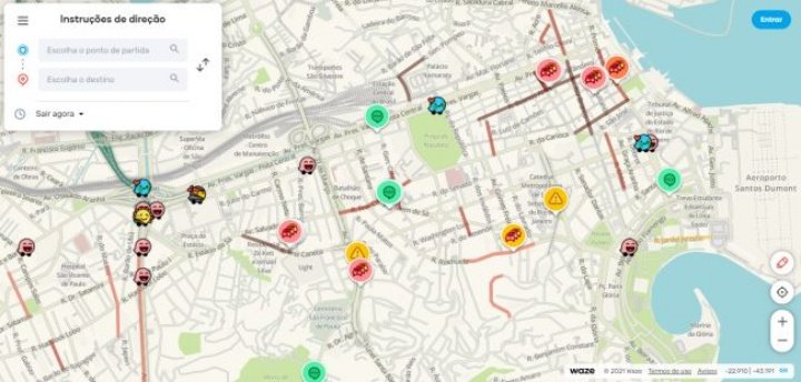 Waze Live Map.