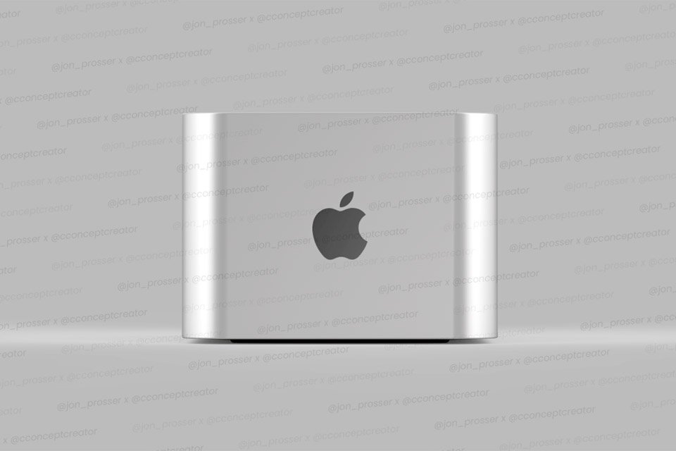 Renderização mostrando suposto visual do Mac Pro Mini