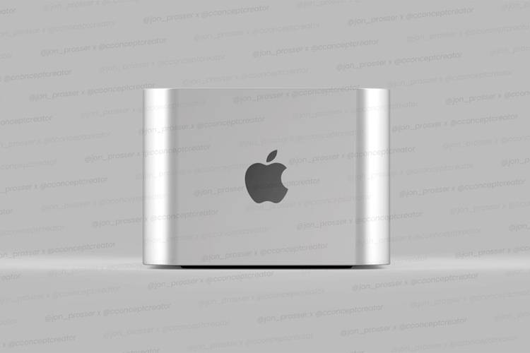 Renderização mostrando suposto visual do Mac Pro Mini
