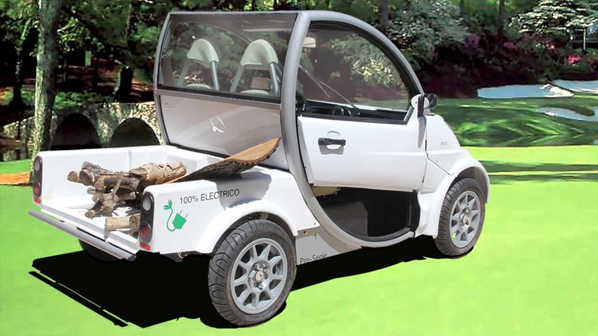 Mini veículo da Movi Electric com caçamba e autonomia de 150 Km