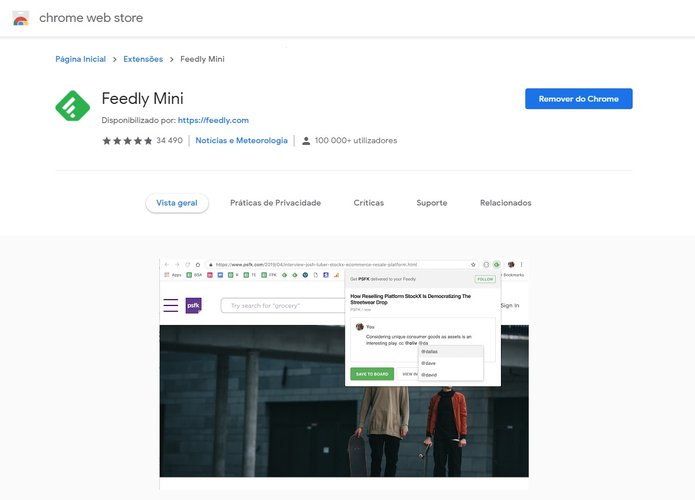 Feedly Mini é uma extensão perfeita para quem usa o Feedly no dia a dia