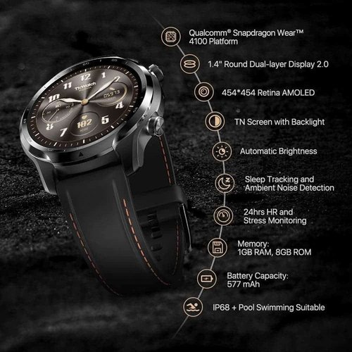 TicWatch Pro 3 é o primeiro com Snapdragon Wear 4100.