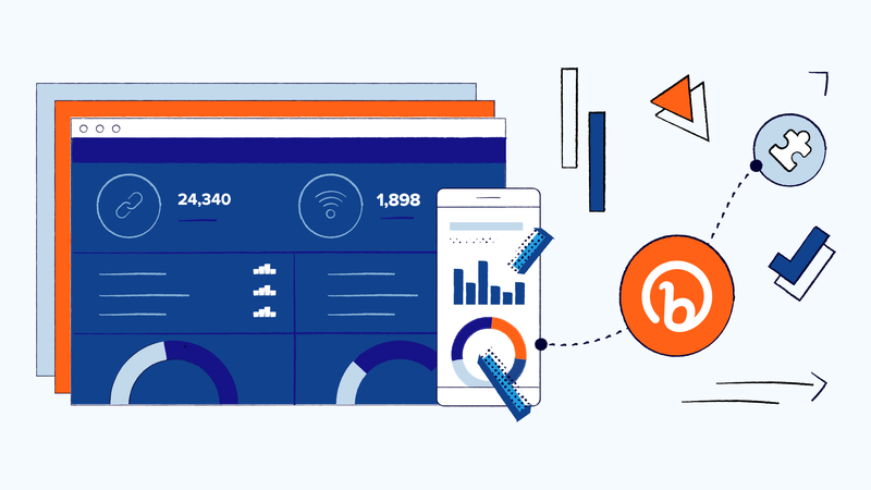 A conta do Bitly dá acesso a um painel de estatística.