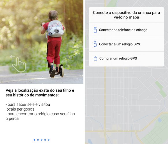 Com o Find My Kids é possível adicionar um celular de seu filho ou até mesmo um smart watch para acompanhar a sua localiazação em tempo real