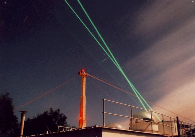 Sistema LIDAR instalado em Arecibo.