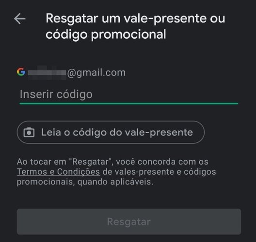 Digite ou escaneie o código no celular.