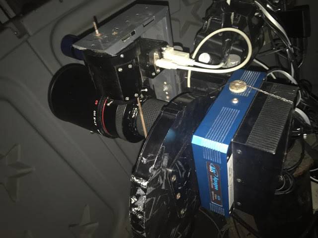 O equipamento que Metsavainio chama de "monstro Frankenstein", por conta das inúmeras adaptações que ele teve que fazer para que o conjunto funcionasse.