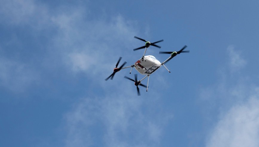 Um dos drones testados pela Samsung na Irlanda.