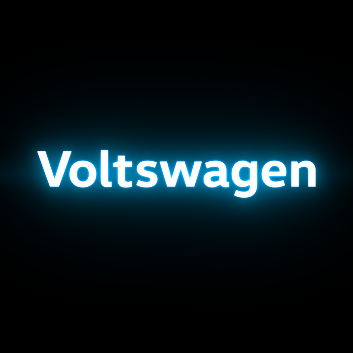 Logotipo oficial da Voltswagen nos EUA.