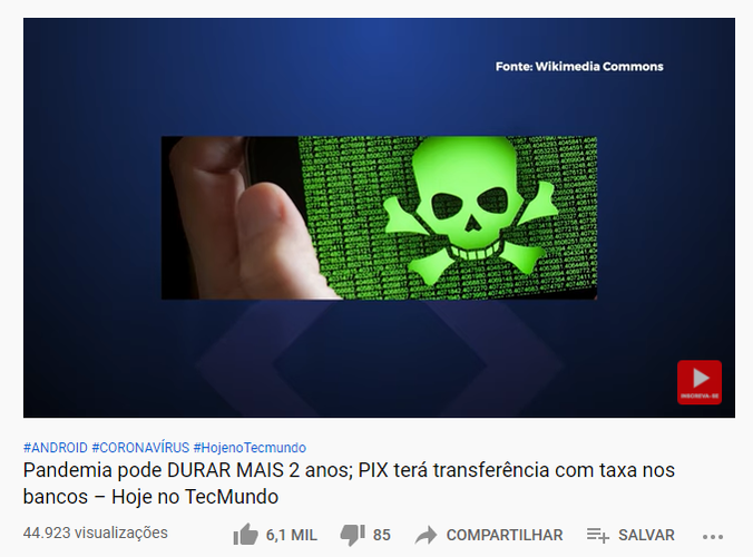 Numero de dislikes pode sumir nas próximas semanas.