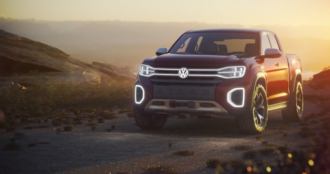 Protótipo da picape Atlas Taroak apresentado pela VW em 2018.