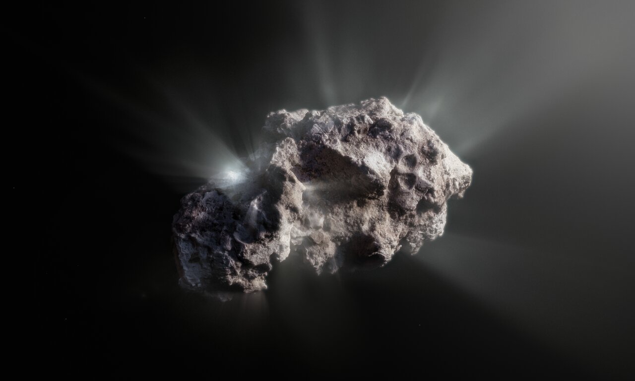 Ilustração do cometa 2I/Borisov
