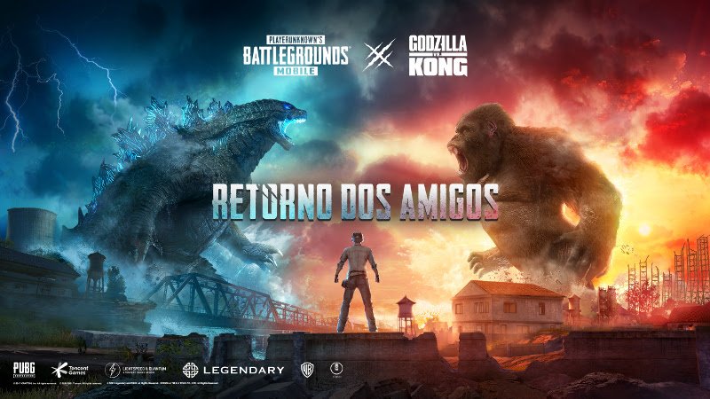 PUBG Mobile terá evento do filme Godzilla Vs. Kong com um novo modo e itens