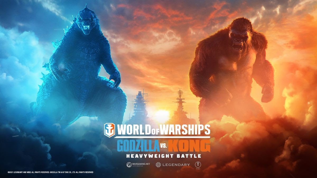 World of Warships terá itens do filme Godzilla Vs. King Kong