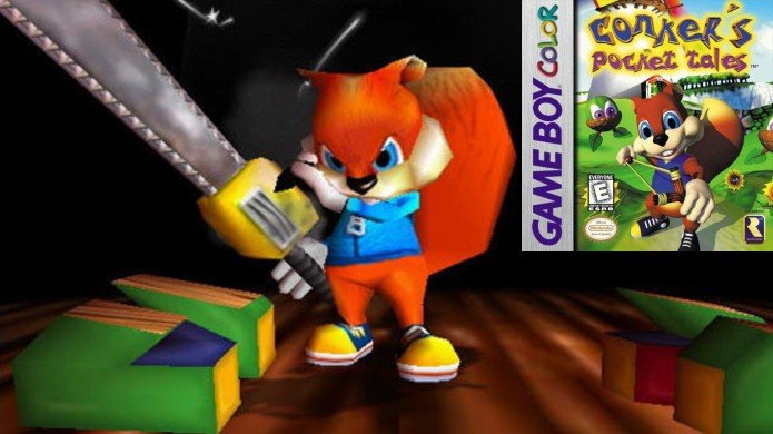 Conker mudou de mascote fofinho para um beberrão