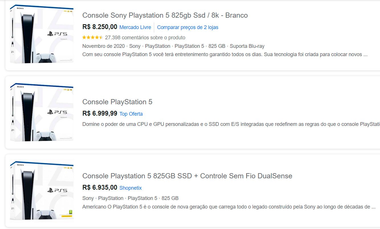 Os baixos estoques elevaram o preço do PS5 no Brasil.