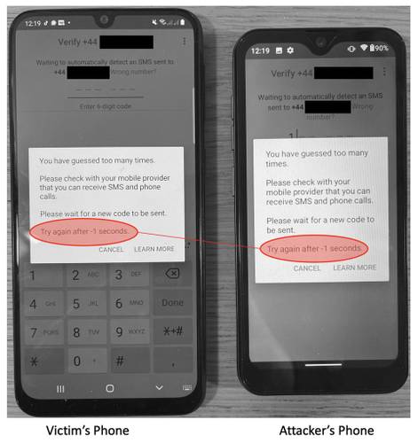 O WhatsApp aplica o bloqueio de conta no celular da vítima e do golpista.