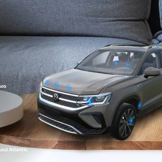 Imagem de Realidade aumentada leva SUV Taos da VW para sua casa