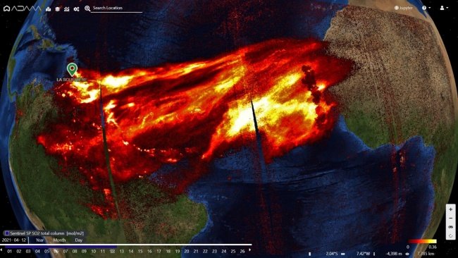 Imagens de satélite mostram os fases se espalhando.