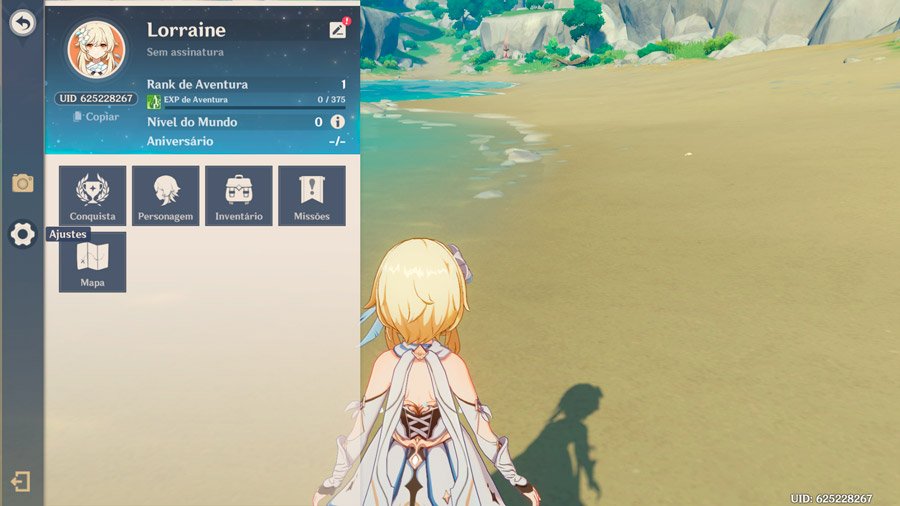 Genshin Impact permite configurar os gráficos dentro do jogo ao clicar em Esc.