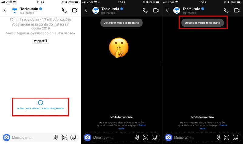 Basta realizar essa ação para que o modo seja ativado, o que pode ser desfeito deslizando a tela para a mesma direção.