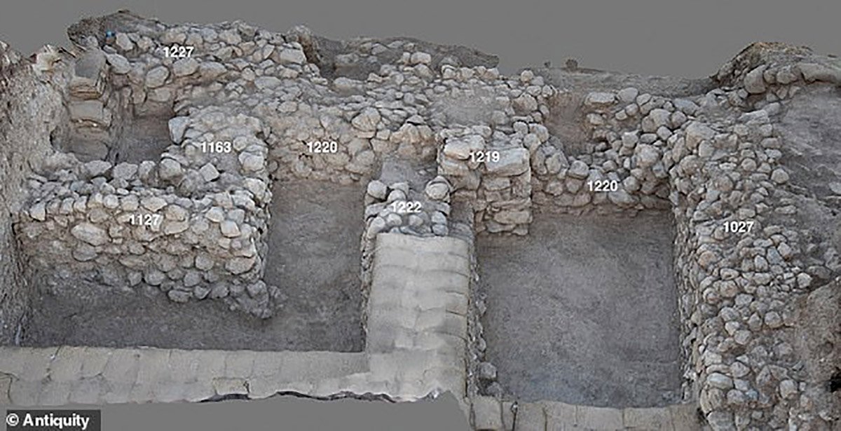 Áreas de escavação P e S que continuam sob investigação em Tel Lachish (Fonte: Antiquity/Reprodução) 