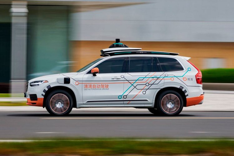 Carro da Volvo que será utilizado na frota da Didi.