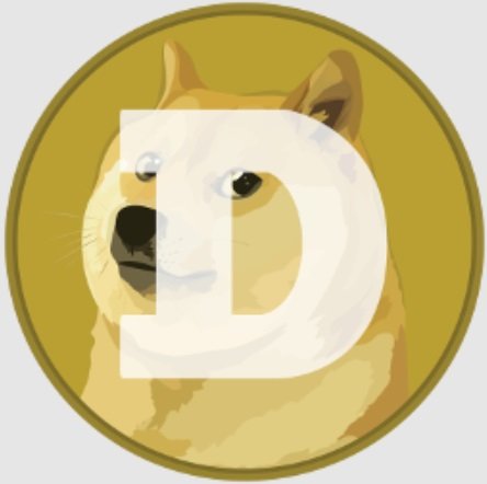 A primeira logo da Dogecoin: sem qualquer esforço de seriedade.
