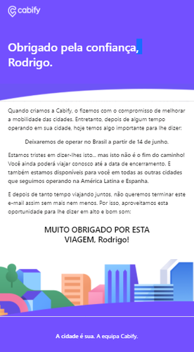 Cabify fora do Brasil