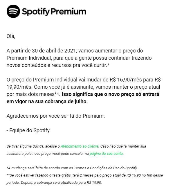 Aumento de preços da assinatura Premium do Spotify é anunciado - TGN