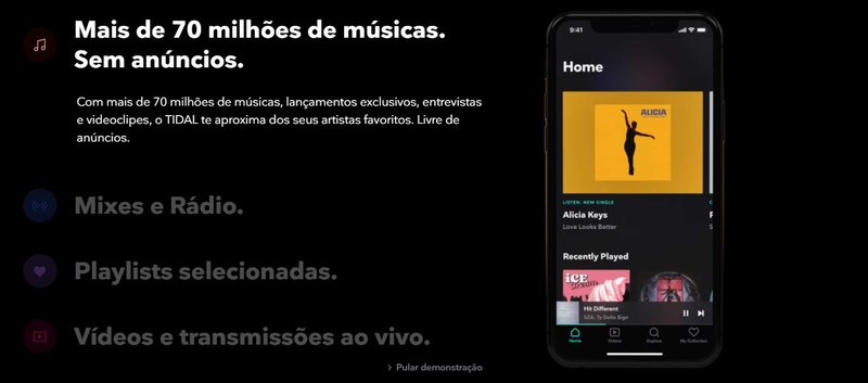 (Fonte: Tidal / Reprodução)